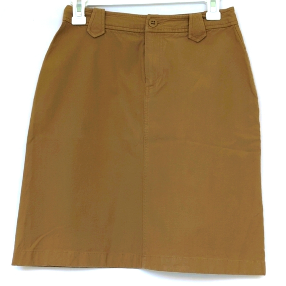 BANANA REPUBLIC | Vintage Khaki/Tan Pencil Stretch Skirt